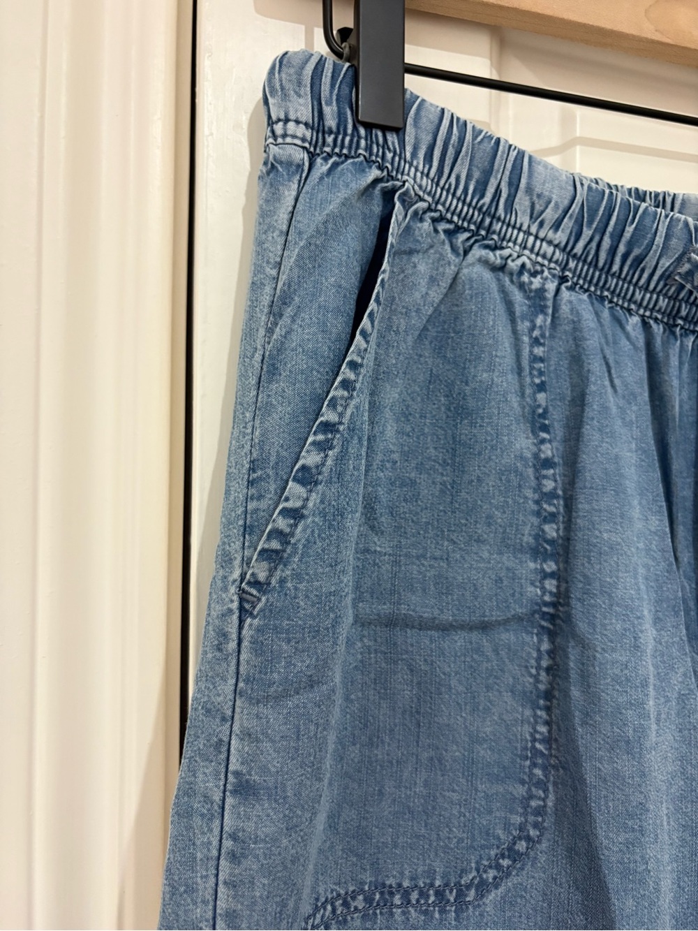 Splendid NWT Wide Leg High-Waist Denim Pants size medium - Picture 4 of 7